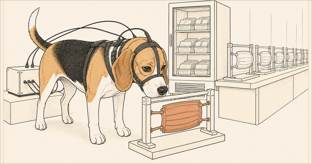 A dog's nose may be sensitive enough for cancer screening. The harder problem is turning a living sensor into a useful test.